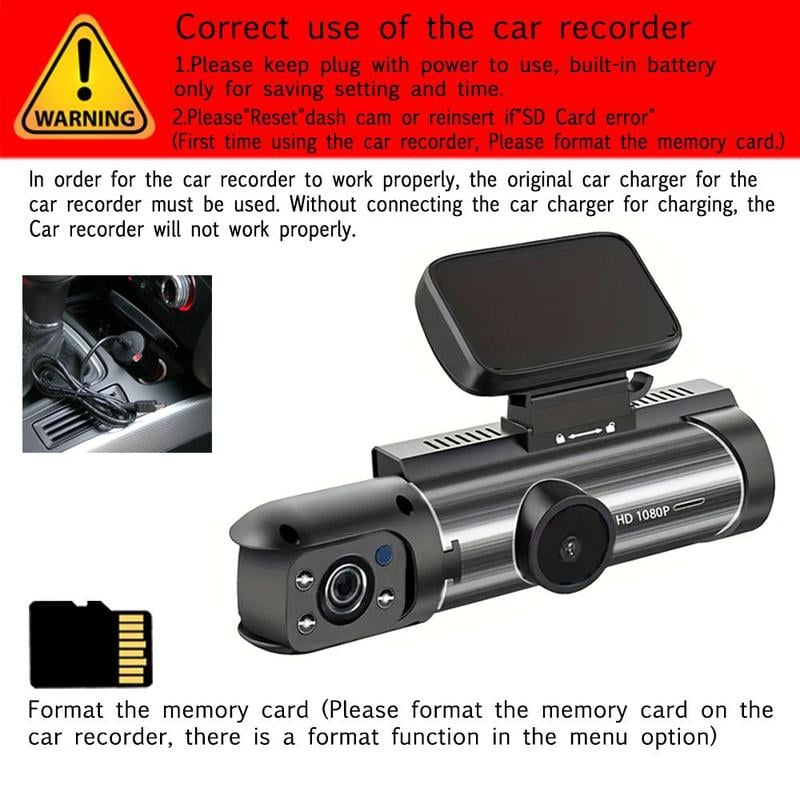 Voor- en Achter Dashcam