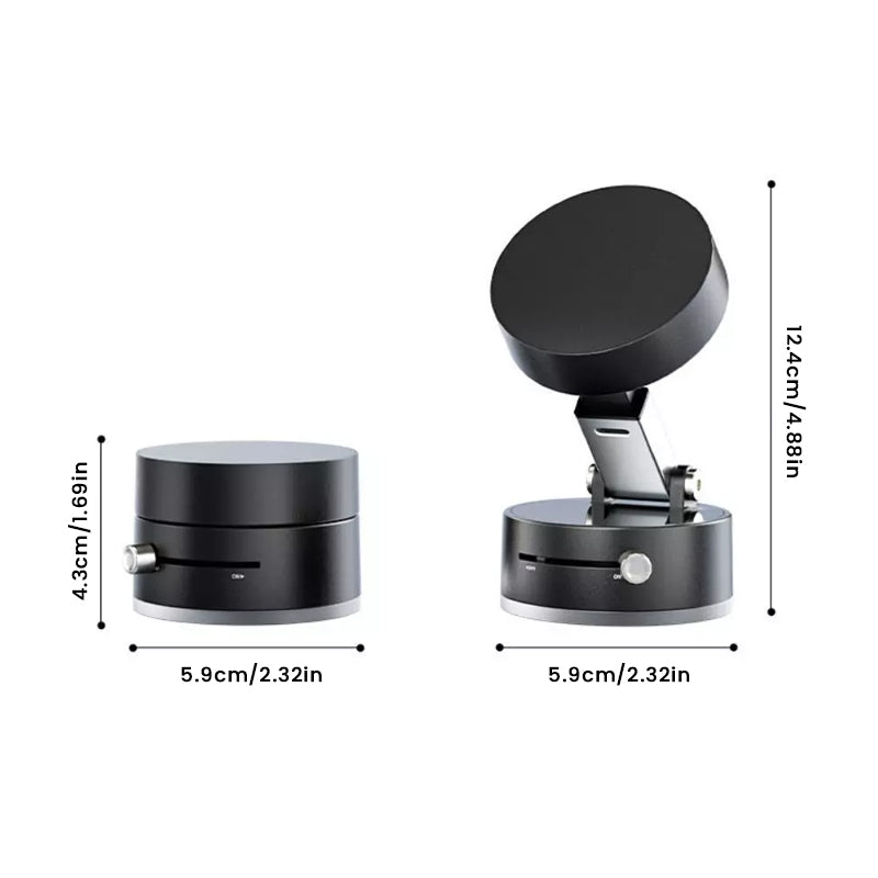 Magnetische houder met vacuümzuiging