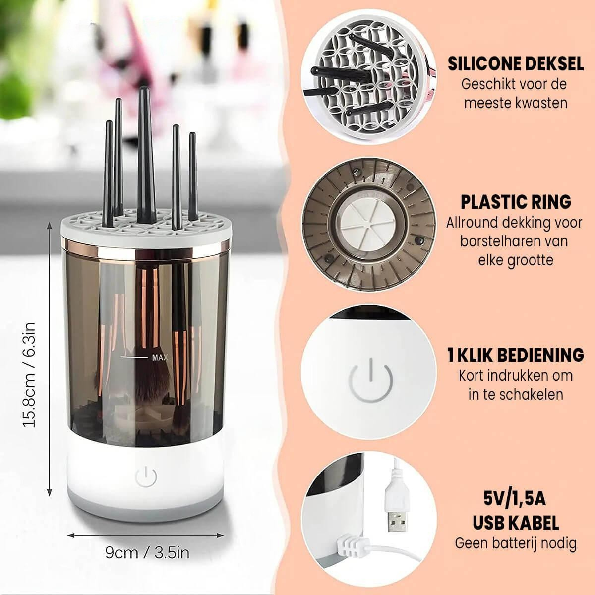 BeautyFresh™ | Automatische make-up kwastenreiniger