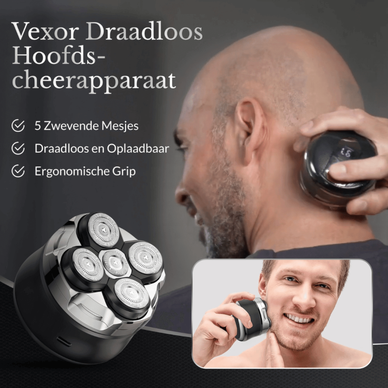 Vexor – Draadloze Hoofdscheerapparaat
