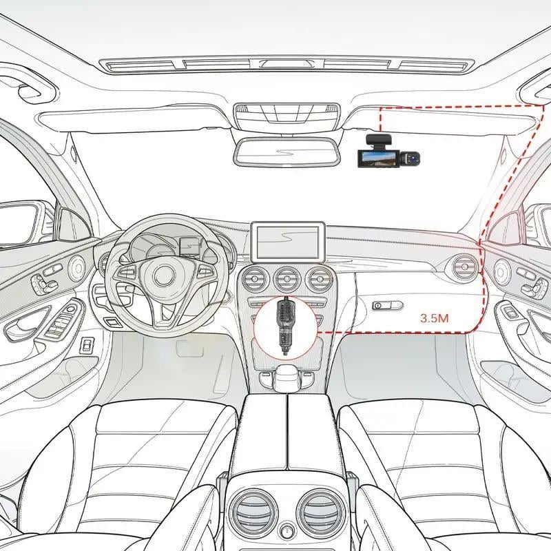 Voor- en Achter Dashcam